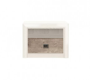 КОЕН тумба прикроватная KOM1S (Ясень снежный/Сосна натуральная) в Тюмени - mebel-tymen.ru | фото