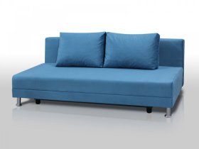 Диван Комфорт Лайт без подлокотников 2 подушки голубой в Тюмени - mebel-tymen.ru | фото
