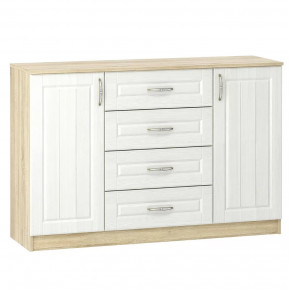 Комод 1400 Оливия Дуб Сонома/Белое дерево в Тюмени - mebel-tymen.ru | фото