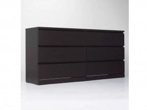 Комод 160х77х40 Варма 6Д шпон ясень черный в Тюмени - mebel-tymen.ru | фото