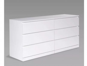 Комод 160x77x48 Варма Прайм 6Д белый в Тюмени - mebel-tymen.ru | фото