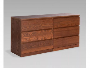 Комод 160x77x48 Варма Прайм 6Д шпон ясень коричневый в Тюмени - mebel-tymen.ru | фото