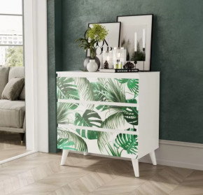 Комод 2 ЛДСП (Фант) () Белый/Цветы в Тюмени - mebel-tymen.ru | фото