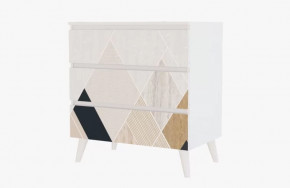 Комод 2 ЛДСП (Фант) () Белый/горы в Тюмени - mebel-tymen.ru | фото