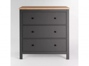 Комод 3 ящика Сага серый/ясень в Тюмени - mebel-tymen.ru | фото