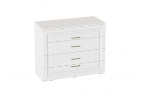 Комод 4 ящика Манхэттен спальня, Белый Аляска / Айс 06 в Тюмени - mebel-tymen.ru | фото