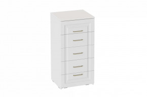 Комод 5 ящиков Манхэттен спальня, Белый Аляска / Айс 06 в Тюмени - mebel-tymen.ru | фото