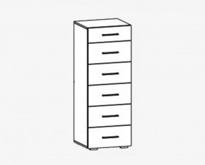 Комод 6 ящиков "Фиеста" №15 в Тюмени - mebel-tymen.ru | фото