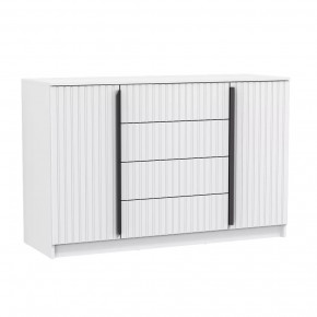 Комод 67.11 Брандо (ЛДСП белый / МДФ ПВХ белый матовый) в Тюмени - mebel-tymen.ru | фото