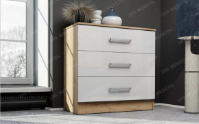 Комод "Адель" Дуб вотан/Белый глянец в Тюмени - mebel-tymen.ru | фото