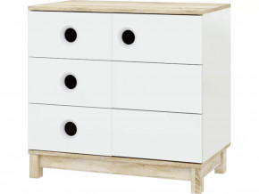Комод Амиго-1 Секция-6 Дуб сонома/Белый в Тюмени - mebel-tymen.ru | фото