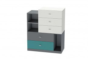 Комод Клео К-1, графит, миндаль, океан Диал в Тюмени - mebel-tymen.ru | фото