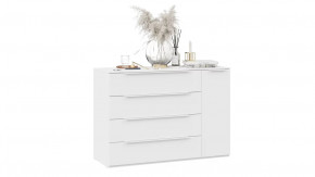 Комод комбинированный «Порто» Белый Жемчуг, Белый софт в Тюмени - mebel-tymen.ru | фото