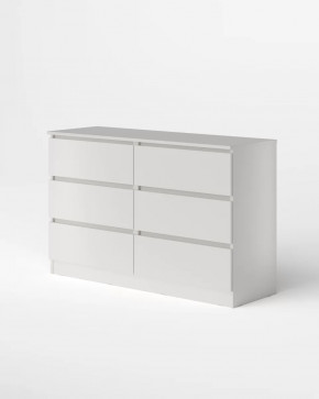 Комод Охта Лайт 1200.6/4 Белый гладкий в Тюмени - mebel-tymen.ru | фото