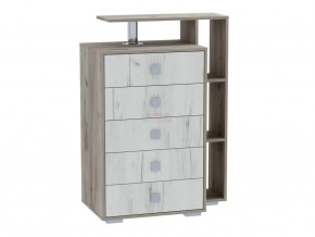 Комод "Ольга 17" Дуб крафт серый/Дуб крафт белый в Тюмени - mebel-tymen.ru | фото