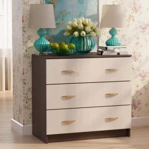 Комод с 3-мя ящиками Анкор темный/Анкор светлый в Тюмени - mebel-tymen.ru | фото