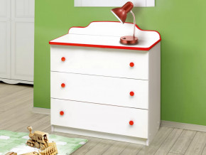 Комод с 3-мя ящиками Радуга красный в Тюмени - mebel-tymen.ru | фото