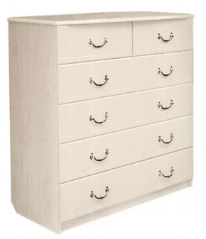 Комод с 6-ю ящиками "Ивушка-5" Рамух/Сандал белый в Тюмени - mebel-tymen.ru | фото