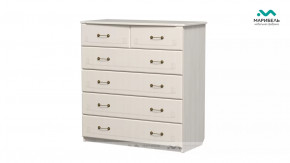 Комод с 6-ю ящиками "Ивушка-5" Туя светлая/Дуб беленый в Тюмени - mebel-tymen.ru | фото