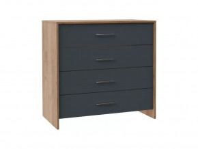 Комод с плитой 22мм Либерти Дуб крафт золотой/Антрацит в Тюмени - mebel-tymen.ru | фото