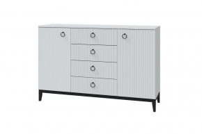 Комод Шарлиз, 2 двери и 4 ящика, белый снег в Тюмени - mebel-tymen.ru | фото