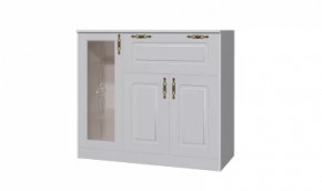 комод со стеклом В-11 "Венеция" Дуб беленый/Туя светлая в Тюмени - mebel-tymen.ru | фото