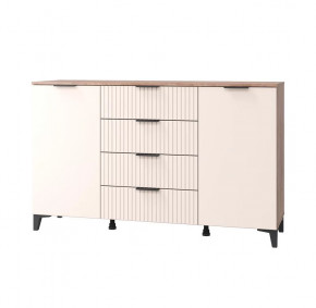 Комод Тоскана с 2-мя дверками и 4 ящиками, дуб табачный/бисквит в Тюмени - mebel-tymen.ru | фото