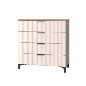 Комод Тоскана с 4 ящиками, дуб табачный/бисквит в Тюмени - mebel-tymen.ru | фото