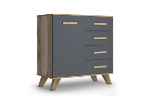 Комод "Вега Скандинавия" Дуб каньон/Силк флай в Тюмени - mebel-tymen.ru | фото