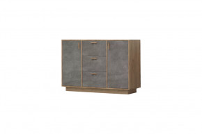 Комод Эго К-2, дуб крафт золотой/камень темный, цоколь Диал в Тюмени - mebel-tymen.ru | фото