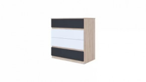 Комод "Юниор-4" Антрацит/Дуб Ирландский в Тюмени - mebel-tymen.ru | фото