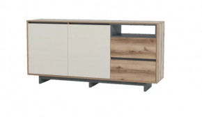 Комодино MODERNO-1800 В-1 Ф4 Ф6  Меренга/ дуб делано темн в Тюмени - mebel-tymen.ru | фото