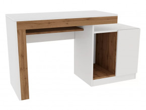 Компьютерный стол №4 Белый/Дуб Вотан в Тюмени - mebel-tymen.ru | фото