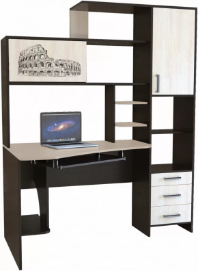 Компьютерный стол КЛ №6.0 Венге/Дуб молочный в Тюмени - mebel-tymen.ru | фото