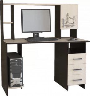 Компьютерный стол КЛ №6.4 Венге/Дуб молочный в Тюмени - mebel-tymen.ru | фото