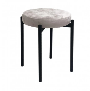 Комплект 2 шт. Табурет DikLine, M02 бежевый, ножки черные в Тюмени - mebel-tymen.ru | фото