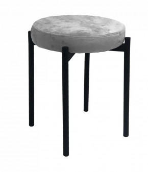 Комплект 2 шт. Табурет DikLine, M13 светло-серый, ножки черные в Тюмени - mebel-tymen.ru | фото