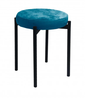 Комплект 2 шт. Табурет DikLine, M19 бирюза, ножки черные в Тюмени - mebel-tymen.ru | фото