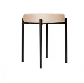 Комплект 4 шт. Табурет DikLine, B03 BEIGE, ножки черные в Тюмени - mebel-tymen.ru | фото