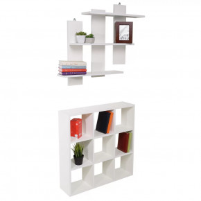 Комплект полка и стеллаж ПД-1 и ПД-14 белый Мира в Тюмени - mebel-tymen.ru | фото