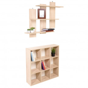 Комплект полка и стеллаж  ПД-1 и ПД-14 дуб сонома Мира в Тюмени - mebel-tymen.ru | фото