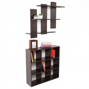 Комплект полка и стеллаж  ПД-1 и ПД-14 Венге Мира в Тюмени - mebel-tymen.ru | фото