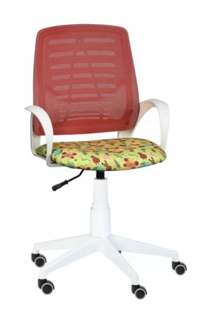 Кресло Ирис WHITE сетка /ткань Т53 (подлокот.084) белая крестовина в Тюмени - mebel-tymen.ru | фото