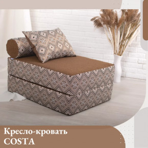 Кресло-кровать Коста, рогожка/шенилл, коричневый в Тюмени - mebel-tymen.ru | фото