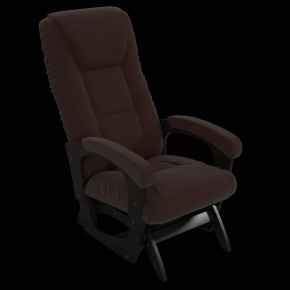 Кресло маятниковое Леон ткань шоколад в Тюмени - mebel-tymen.ru | фото
