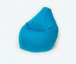 Кресло-мешок Груша средняя, Рогожка, цвет Бирюзовый в Тюмени - mebel-tymen.ru | фото