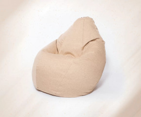 Кресло-мешок Груша средняя, Рогожка, цвет Песочный (бежевый) в Тюмени - mebel-tymen.ru | фото