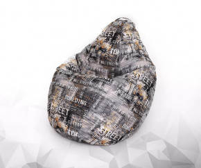 Кресло-мешок Груша средняя, велюр, цвет Централ вижен в Тюмени - mebel-tymen.ru | фото