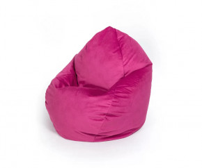 Кресло-мешок Груша средняя, велюр, цвет Малиновый в Тюмени - mebel-tymen.ru | фото