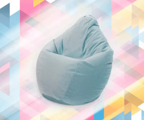 Кресло-мешок Груша средняя, велюр, цвет Мятный в Тюмени - mebel-tymen.ru | фото